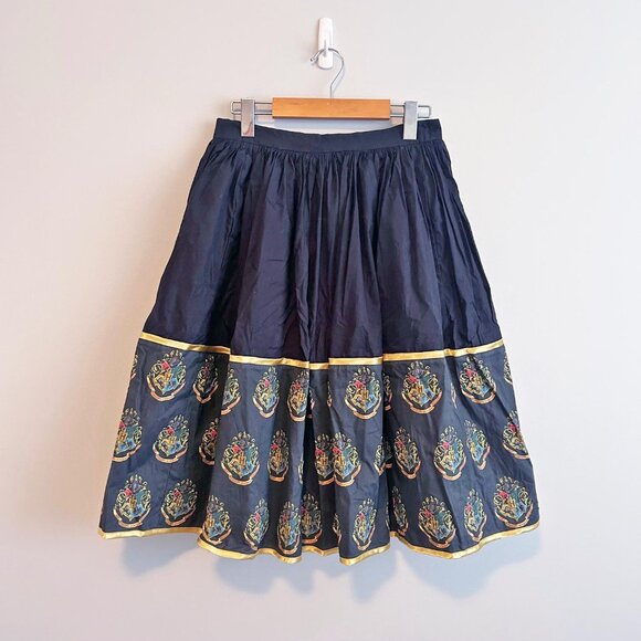 Frockasaurus Hogwart's Crest Full lined skirt Black Harry Potter - Picture 1 of 10
